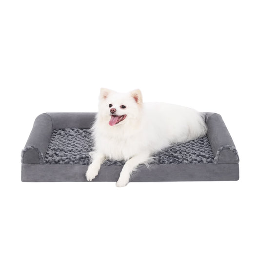 44" Orthopedic Pet Couch for Xxlarge Dogs Waterproof Dog Beds with Memory Foam and Washable Cover